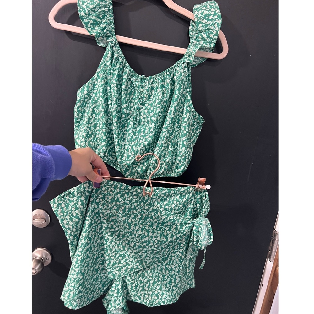 Pink Lily Two-Piece Skort Set